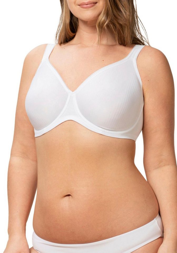 Triumph Bügel-BH Modern Soft+Cotton W Cup B-F, mit dezentem Streifenmuster, Basic Dessous von Triumph