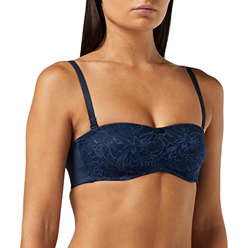 Triumph Damen Amourette Charm WD Bügel-BH mit abnehmbaren Trägern, Blue Nights, 70C von Triumph