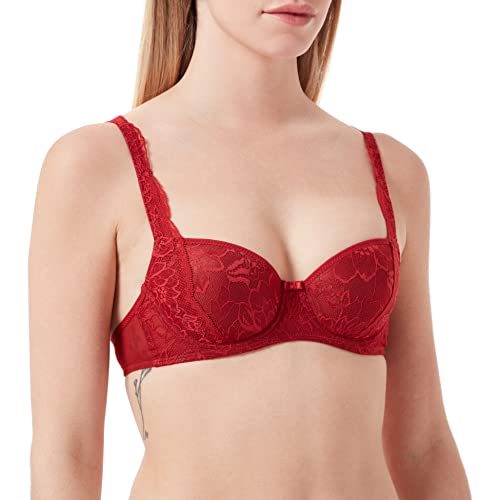 Triumph Damen Amourette Charm WHP02 Gepolsterter BH, Spicy Red, 80B von Triumph