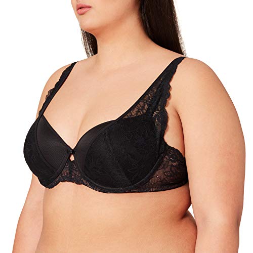 Triumph Damen Amourette Charm WP03 Schalen BH mit Bügel, Black, 75E von Triumph