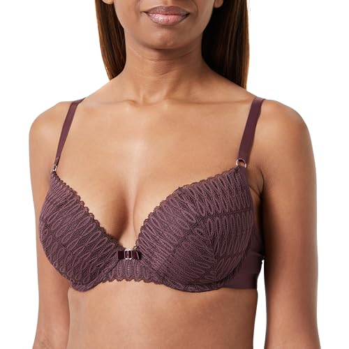 Triumph Damen Aura Spotlight Conscious Whu Bra, Merlot, 90C EU von Triumph