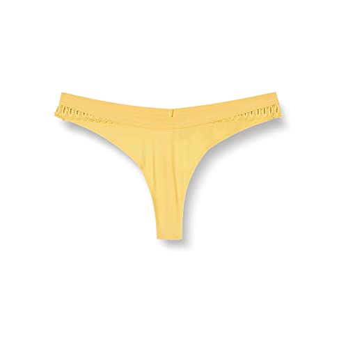Triumph Damen Aura Spotlight High Been String Unterw sche, Ochre, 44 EU von Triumph