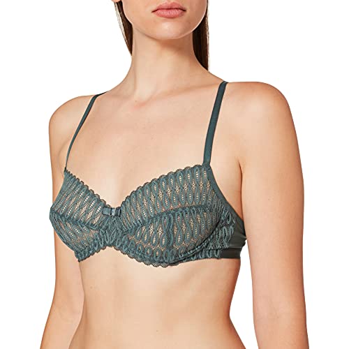 Triumph Damen Aura Spotlight W Bügel-BH, Durchsichtig, Smoky Green, 80G von Triumph