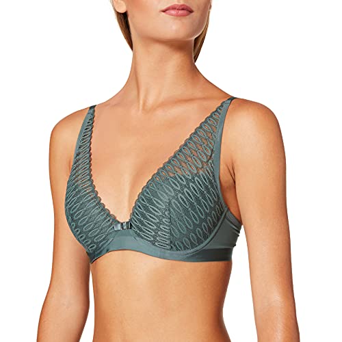 Triumph Damen Aura Spotlight WP Schalen BH mit Bügel, Smoky Green, 75F von Triumph
