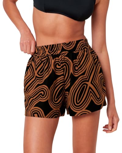 Triumph Damen Beach MyWear Shorts 01 pt Swimwear Cover up, Brown - Dark Combination, 38 von Triumph