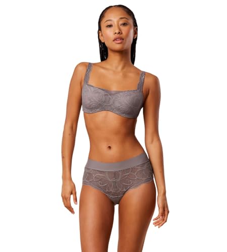 Triumph Damen Body Make-Up Illusion Lace Balconette Bra, Pigeon Grey, 80C von Triumph