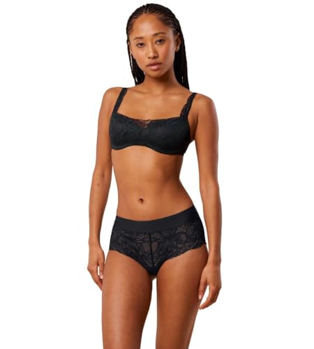 Triumph Damen Body Make-Up Illusion Lace Balconette Bra, SCHWARZ, 85D von Triumph