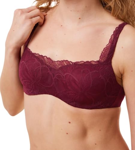 Triumph Damen Body Make-Up Illusion Lace Balconette Bra, Woodrose, 80D von Triumph