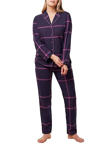 Triumph Damen Boyfriend Pw X Checks Pajama Set, Blue - Dark Combination, 40 EU von Triumph