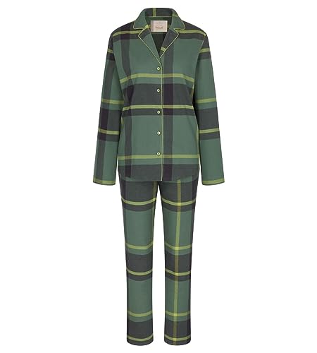 Triumph Damen Boyfriend Pw X Checks Pajama Set, Green - Dark Combination, 42 EU von Triumph