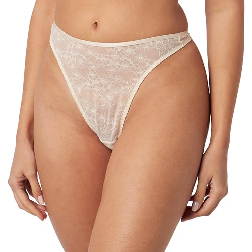 Triumph Damen Bright Spotlight High Leg String Briefs, Creamy Dream, 44 EU von Triumph