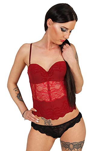 Triumph Damen Bügelloser Korsage Opulent Essence Corsage , Gr. 70B, Rot (PAPRIKA RED 02) von Triumph