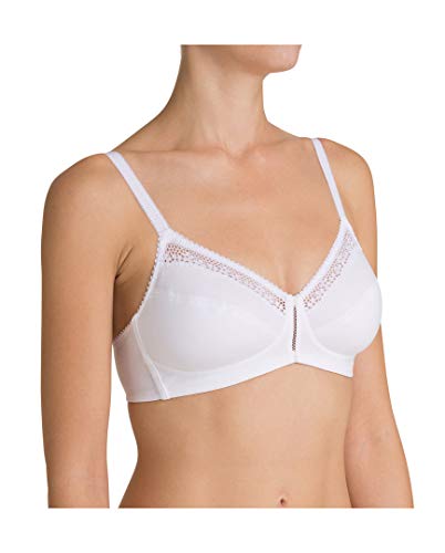 Triumph Femme Cotton Beauty Soutien gorge sans armature, Weiß, 80B EU von Triumph