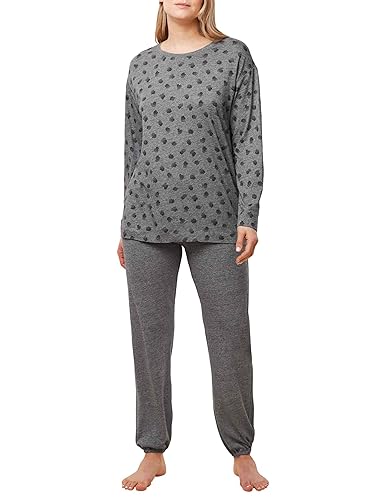 Triumph Damen Endless Comfort Pk Lsl Pajama Set, Dark Grey Melange, 36 EU von Triumph