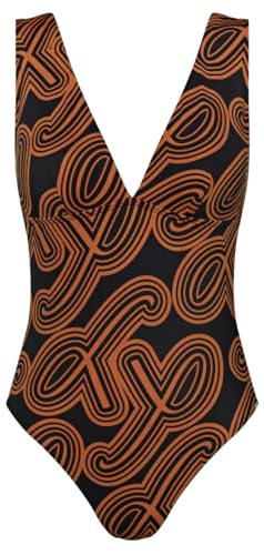 Triumph Damen Flex Smart Summer OP 05 pt One Piece Swimsuit, Brown - Dark Combination, 01 von Triumph