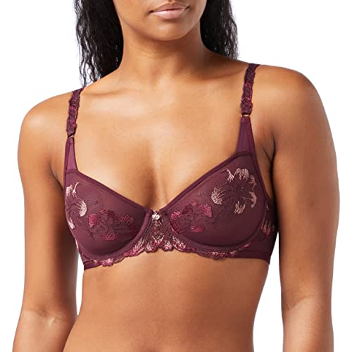 Triumph Damen Freesia Florale W BH, Deep Burgundy, D EU von Triumph