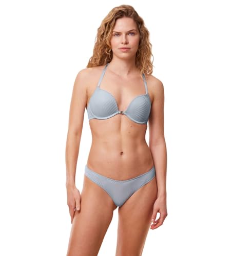 Triumph Damen Harmony Spotlight High Leg Brazilian, Eggshell Blue, 46 von Triumph