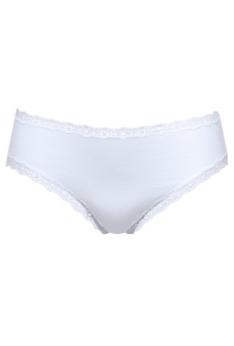 Triumph Damen Hipster Just Basics Decor Hip , Gr. 40 (Herstellergröße: 40), Weiß (WHITE 03) von Triumph