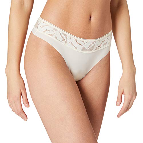 Triumph Damen Illustrated Rose Brazilian String, New Lt. Vanilla, 42 von Triumph