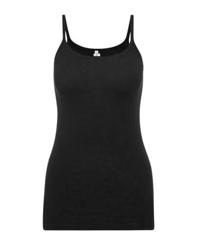 Triumph Damen Katia Basics_01 Shirt 01 X Spaghetti top, SCHWARZ, 48 von Triumph