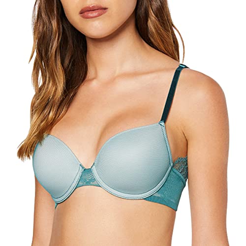 Triumph Damen Lace Spotlight WHP Halbschalen BH, Mysterious Green, 80D von Triumph