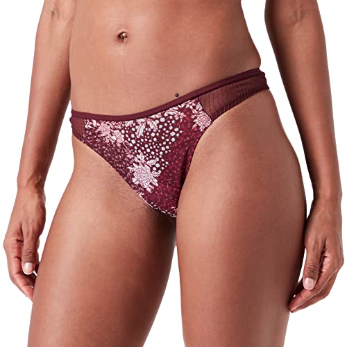 Triumph Damen Lavish Spotlight High Waist Thong Unterw sche, Claret, 38 EU von Triumph