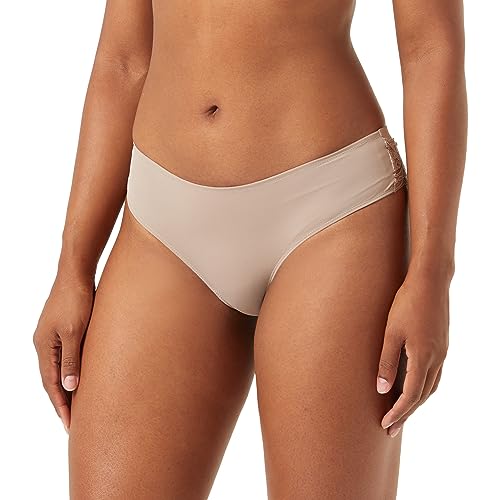 Triumph Damen Lovely Micro Brazilian String Briefs, CAFE LATTE, S von Triumph