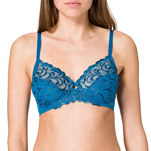 Triumph Damen Modern Finesse W02 Bügel-BH, Mykonos Blue, 90E von Triumph