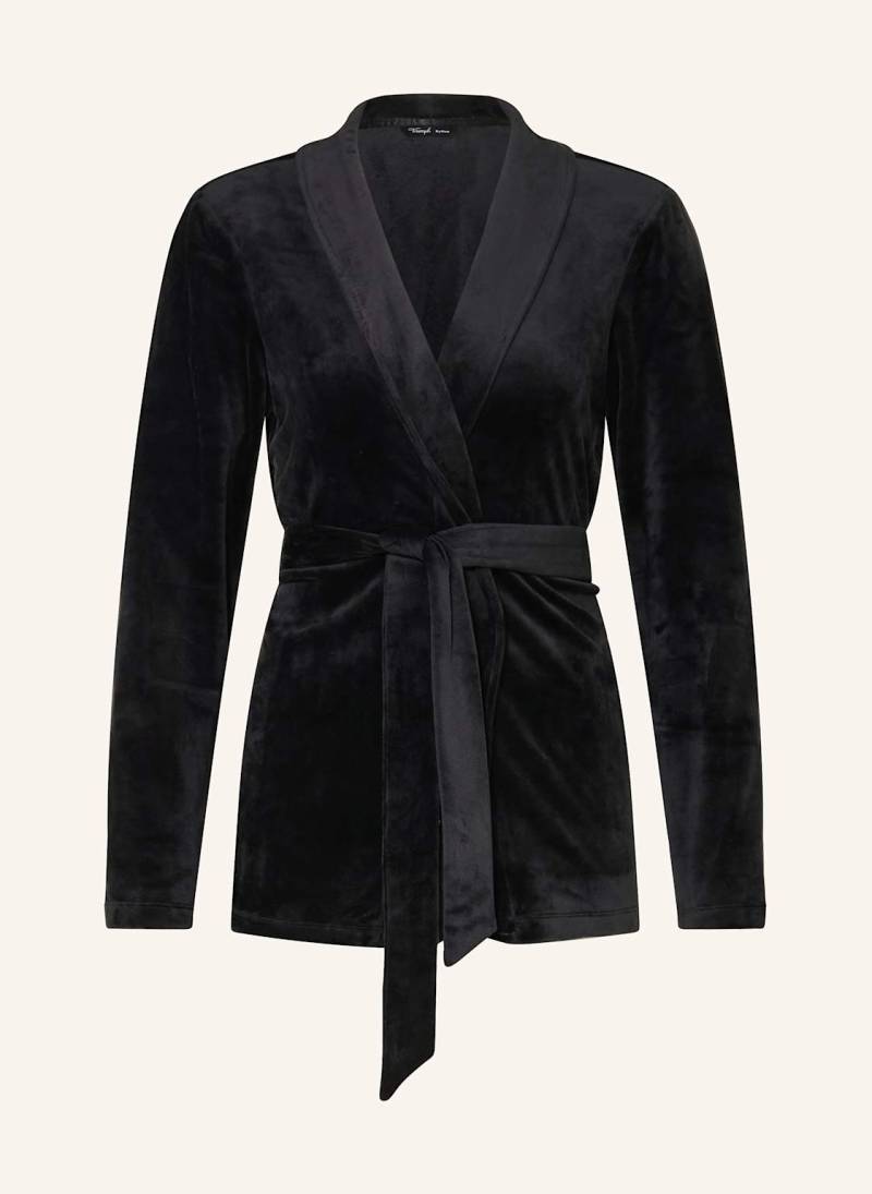 Triumph Damen-Morgenmantel Sensual Velour Aus Nicki schwarz von Triumph