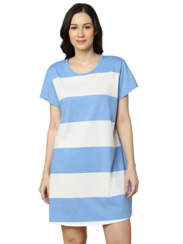 Triumph Women's Nightdresses NDK 02 X Nachthemd, Sea Blue Light Combination, 38 von Triumph