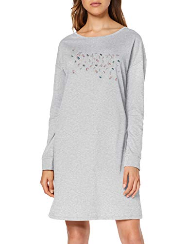 Triumph Damen Nightdresses NDK LSL 10 Nachthemd, Medium Grey Melange, 38 von Triumph