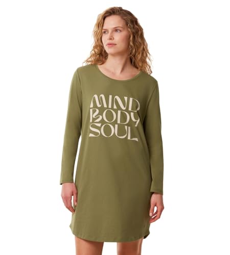Triumph Damen Nightdresses NDK LSL X, Martini Olive, 38 von Triumph