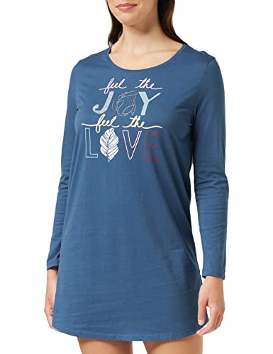 Triumph Damen Nightdresses Ndk 02 Lsl X Nachthemd, Smoky Blue, 38 EU von Triumph