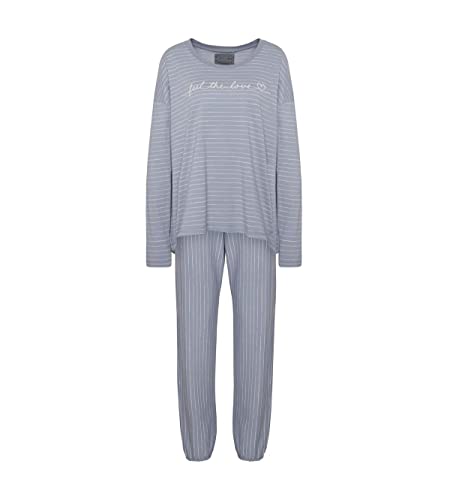 Triumph Damen Pk Lsl 10 Co/Md Pyjamaset, Light Grey Melange, 44 EU von Triumph