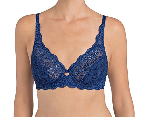Triumph Damen Push Up AMOURETTE 300 W, Spitze,Blau (TWILIGHT BLUE 5Y),75C von Triumph