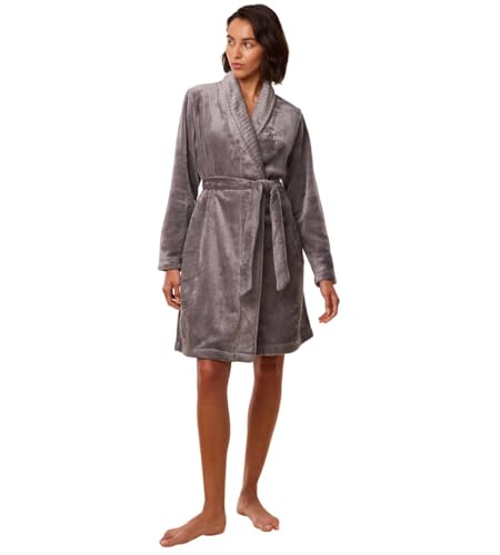 Triumph Damen Robes Fleece Robe 01, Pigeon Grey, 36/38 von Triumph