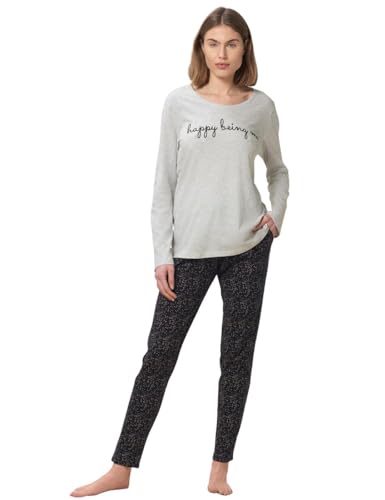 Triumph Lounge Me Cotton Pyjama PK02 medium Grey Melange 48 von Triumph