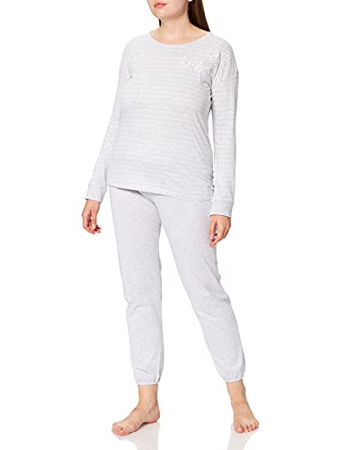 Triumph Damen Sæt Pk Lsl 10 X Pyjamaset, Medium Grey Melange, 44 EU von Triumph