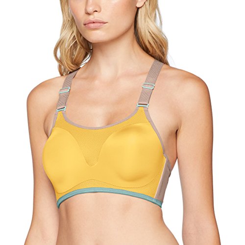 Triumph Damen Sport-BH Triaction Magic Motion Pro MWP, Mehrfarbig (Yellow-Light Combination M011), Keine Angabe (Herstellergröße: 90) von Triumph
