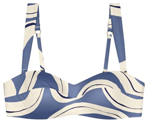 Triumph Damen Summer Allure DP Bikini top, Blue Combination, 40B von Triumph