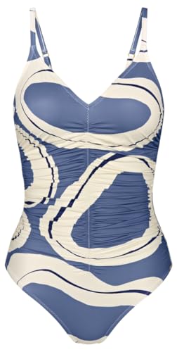 Triumph Damen Summer Allure OP 01 One Piece Swimsuit, Blue Combination, 40E von Triumph