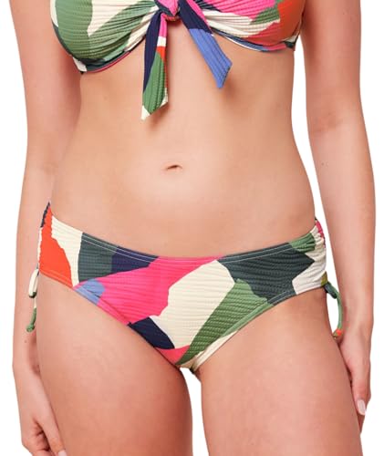 Triumph Damen Summer Expression Midi 01 Pt Bikini Bottoms, Green - Dark Combination, 40 EU von Triumph