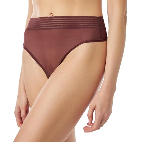Triumph Damen Tempting Sheer Highwaist String Briefs, Decadent Chocolate, XS EU von Triumph