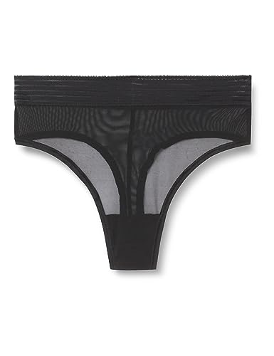 Triumph Damen Tempting Sheer Highwaist String Briefs, Schwarz, M EU von Triumph