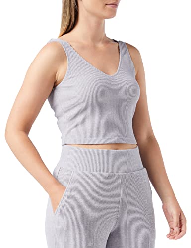 Triumph Damen Thermal Crop Top Pyjamaoberteil, Dark Grey Melange, L EU von Triumph