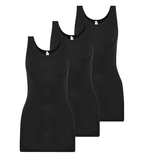 Triumph Katia Basics Shirt breite Träger 3er Pack Black 38 von Triumph