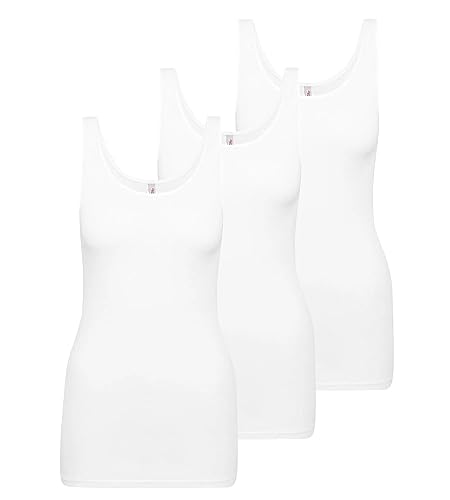 Triumph Katia Basics Shirt breite Träger 3er Pack White 38 von Triumph