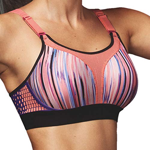 TriAction Damen Extreme Lite N EX Sport BH ohne Bügel, Pink-Dark Combination, 75B von TriAction