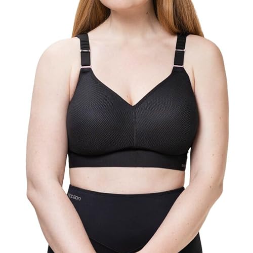TriAction Damen Gepolstert Sport-BH Hybrid Lite P, Schwarz (Black 04), Gr. 85C von Triumph
