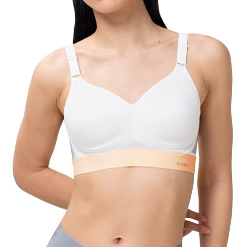 TriAction Damen Gepolstert Sport-BH Hybrid Lite P, Weiß (White 03), Gr. 90C von Triumph